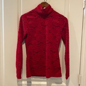 Red White House Black Market top